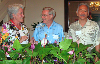 Cynthia Hunter, Laurence Kolonel, Alan Teramura talking