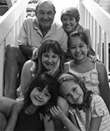 Sydney Kenny and family on steps