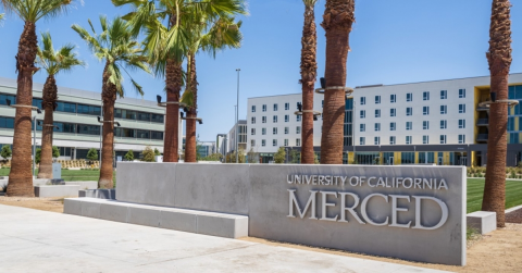 A photo of the University of California, Merced's campus